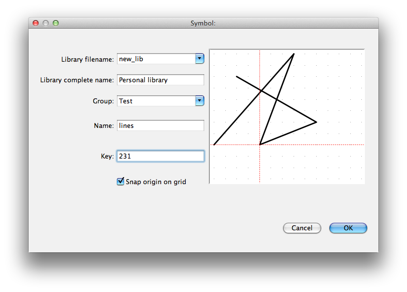 2.10. Gestione delle librerie Figura 2.22.: Il menu popup che appare cliccando con il tasto destro permette di trasformare un disegno in un simbolo Figura 2.23.