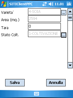 Svuota suolo Consente di rimuovere (previa conferma) tutti i poligoni di uso del suolo presenti all interno della particella corrente.