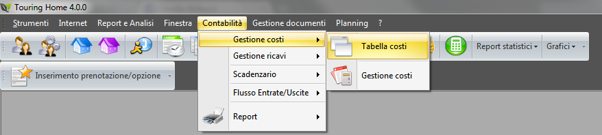 Capitolo 6 Menu Contabilità All'interno del menu contabilità sono presenti le funzioni legate alla gestione contabile della