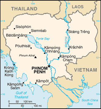 Cambogia Storia Le prime tracce di insediamenti umani in Cambogia risalgono al primo millennio AC, dal IX fino agli inizi del XV secolo vi fiorì la civiltà Khmer.