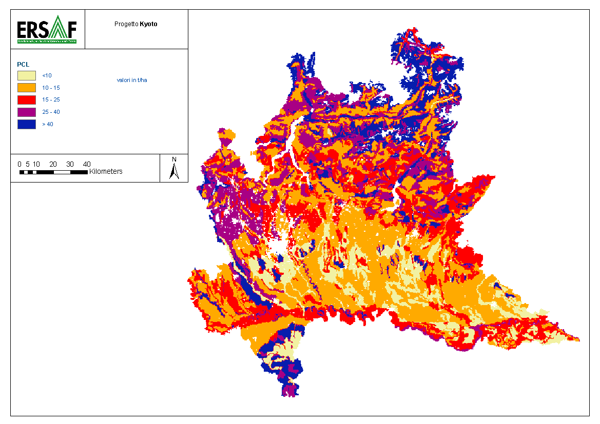 Capacità potenziale dei suoli di sequestrare o perdere carbonio In pianura, dove si osserva l esistenza di una diffusa condizione di depauperamento significativo dei suoli, il rischio di andare