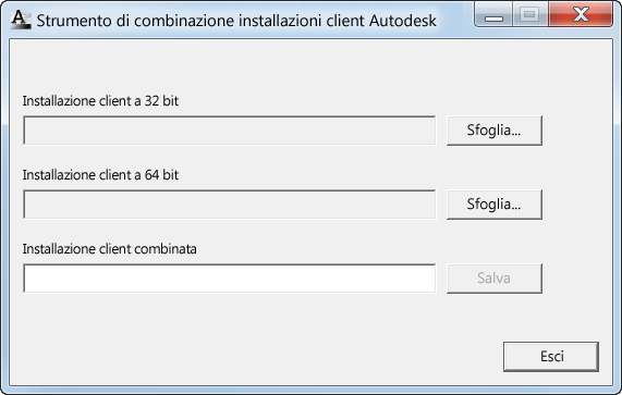 Creazione di un'installazione client combinata a 32 e a 64 bit Se si esegue l'installazione client di prodotti in una rete che include computer a 32 e a 64 bit, è possibile creare un'installazione