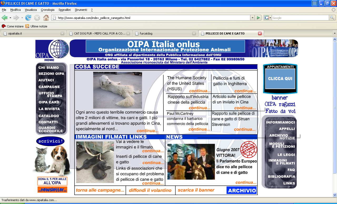 L'Oipa internazionale è una confederazione di 134 leghe membro antivivisezioniste e animaliste e di delegazioni nazionali 566 che persegue l'obiettivo di abolire la vivisezione in tutti gli stati del