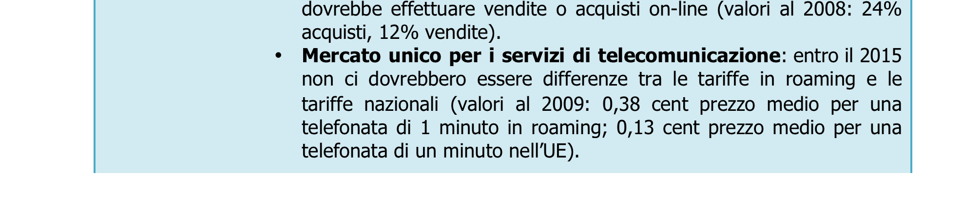 Obiettivi di prestazione fondamentali