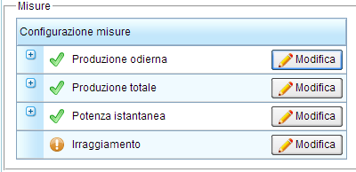 Nella sezione Slideshow si possono caricare e scegliere delle immagini da visualizzare in home page alternandole al grafico della potenza istantanea, la funzionalità è attivabile o disattivabile a