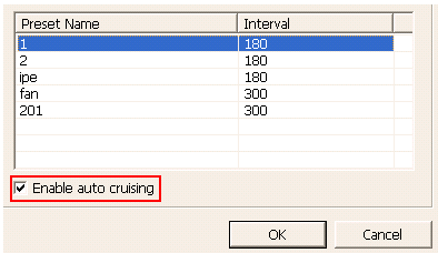 9. Il cruising automatico supporta la funzione Istantanea.