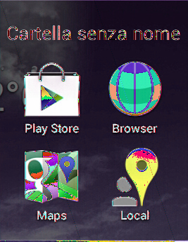 Nella schermata Home toccate e spostate un'app, o un collegamento, su un'altra App fino a quando non compare una cartella.