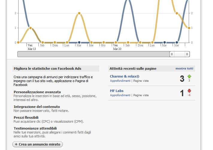 Pagine (1) Gli utenti iscritti a facebook posso creare delle proprie pagine per