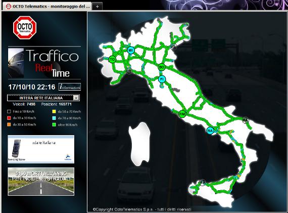 Il portale coniuga informazioni sul traffico sulle autostrade italiane con le condizioni meteo. Figura 21: ANAS http://www.stradeanas.it/traffico/index.