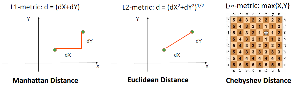 Manhattan Distance cattura meglio il giudizio umano sulle similitudini tra immagini rispetto alla distanza Euclidea.