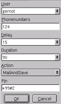 18La linea ISDN Figura 18.4: Segreteria telefonica: impostazioni utenti gi in arrivo per un determinato numero vengono inviati per posta elettronica all utente corrispondente.