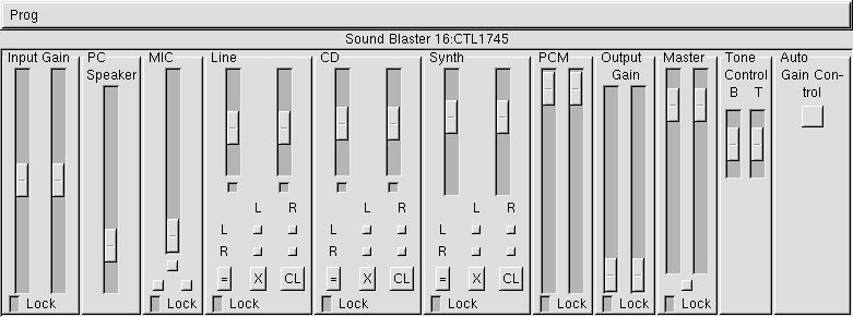 19Il sound su Linux Nota In generale, vi consigliamo di aprire il miscelatore prima delle altre applicazioni audio.