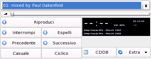 19.3.2 Il CD-player kscd kscd è un praticissimo Audio-CD-player, che otterrete dal menù SUSE, alla voce Multimedia -> CD -> KsCD.