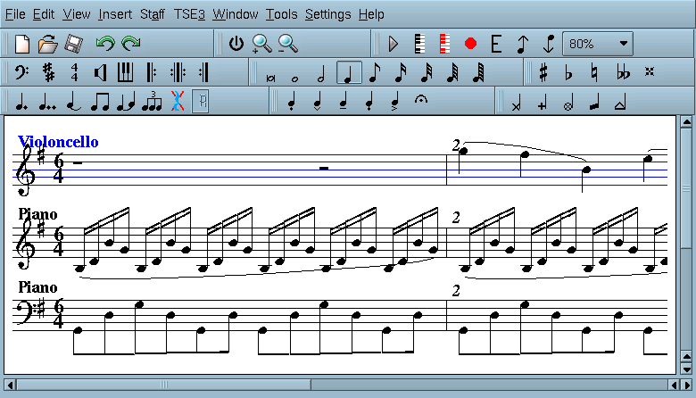 potete scegliere tra opzioni diverse su Filter Dialog, come quantizzazione, ecc. Su Midi -> Devices, potrete scegliere tra i device Midi ALSA configurati nel vostro sistema.