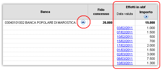 4.3.2 Scadenze La procedura lavora sui dati dello scadenzario. Saranno considerate le scadenze che hanno le seguenti caratteristiche (vedi fi