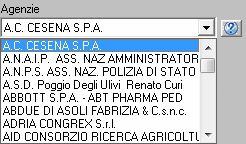 152 BUREAU Prenotazioni Inserimento Singola Agenzie In questa casella va scelto il nome dell agenzia, (precedentemente creata insieme all eventuale listino personalizzato) sulla base del quale il