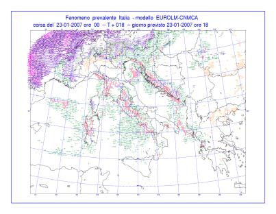 Post-Processing LM- - DMO COSMO-ME DMO COSMO-IT wind wind AWI ww cloud type temperature, humidity, cloudiness, wind, pressure, precipitation, etc