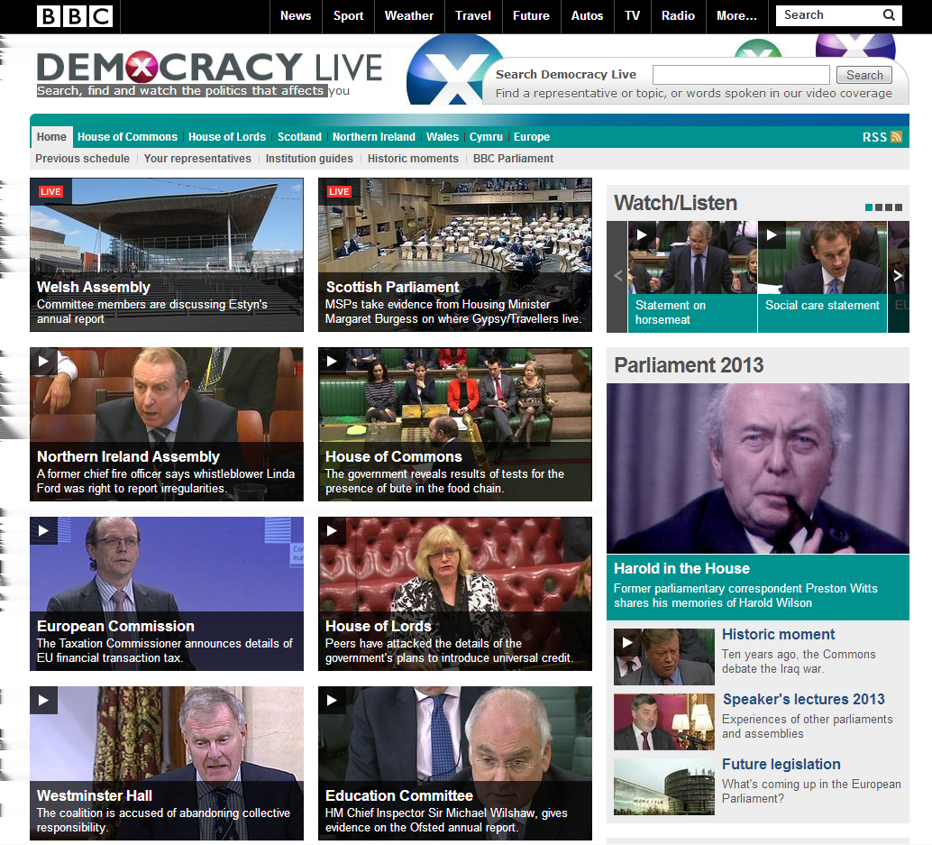 2 BBC Democracy Live http://www.bbc.co.