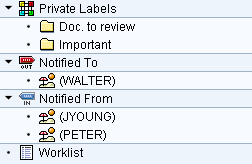 DDM for SAP ERP La scrivania digitale più in dettaglio Integrazione con i processi SAP DDM search uses and improves standard DMS search engine DDM automatically adds contextual additional buttons