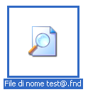 Il file apre il browser pronto ad operare nuovamente la ricerca ma non visualizza i file precedentemente elencati come risultato della ricerca. >.