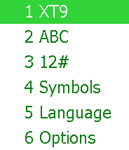 * * * Tasto Funzione in modalità ABC Premere per cambiare tra maiuscole e minuscole: abc (tutto minuscolo) Abc (prima lettera maiuscola) ABC (tutto maiuscolo) # Premere per inserire uno spazio.