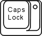 Panoramica del computer Indicatori della tastiera CAPS LOCK Modalità numerica Blocco maiuscole CAPS LOCK Modalità numerica Blocco maiuscole Utilizzare il tastierino numerico per inserire dati
