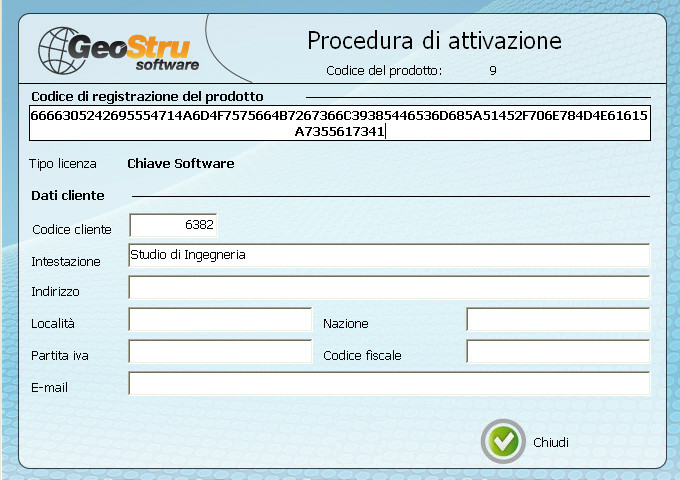 6 - Attivazione con chiave hardware: Gli utenti in possesso di chiave hardw are non devono eseguire le operazioni di attivazione.