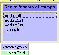 Stampa Formule Per stampare una formula è sufficiente selezionarla nell archivio e cliccare sul pulsante giallo Stampa oppure dopo averla aperta in Elaborazioni cliccare sul pulsante con la stampante.