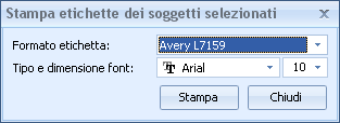 152 9.5.8 Euclide Impresa Edile Stampa etichette per i soggetti selezionati Funzionalità simile alla Stampa etichette con l'inserimento automatico dei soggetti