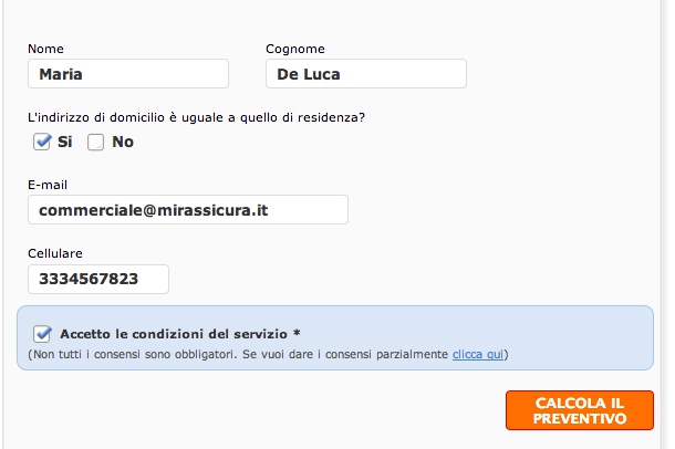 Non tutti i consensi sono obbligatori. Aprendo il dettaglio, si potranno selezionare singolarmente.