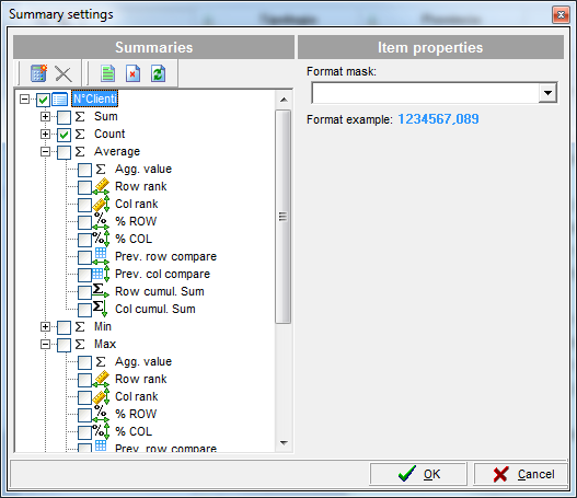 H1 Sel - Business Intelligence BI OLAP immagini e funzioni Ogni sezione permette di modificare le variabili semplicemente trascinandole con il mouse. I dati possono essere estratti in excel.