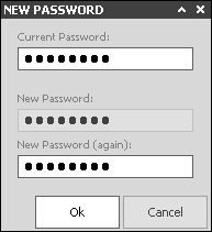 PASSWORD La finestra PASSWORD, selezionabile dal menu SPHERA Utilità, offre la possibilità all utente di cambiare la password ogni qualvolta lo desideri, senza essere un amministratore o dover