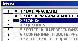 7 Infine inserire i dati anagrafici e la carica Qualora si stia comunicando la sostituzione del Rappresentante comune, gli Int.