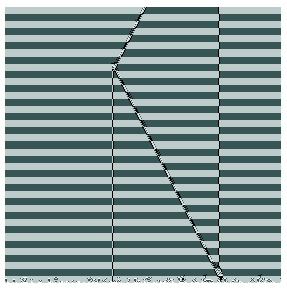 3.5 Studi teorici sugli Automi Cellulari 55 (a) (b) Figura 3.8: Esempio di AC al margine del caos.