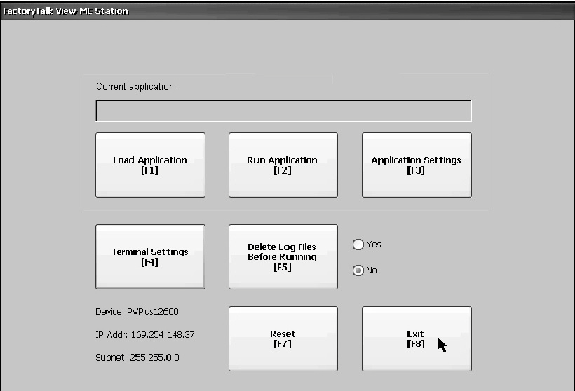 Capitolo 2 Installazione del pannello operatore PanelView Plus 7 Performance Primo avvio Quando il sistema viene avviato per la prima volta, il pannello operatore esegue la sequenza di avvio e avvia