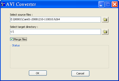 M4V/H.264 to AVI Conversion Utility Eseguire il programma per convertire: Start Programmi Hyper Electronics Mappers AVI Converter.