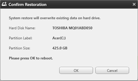 Passaggio a Windows 8.1 o Windows 7-37 Avviare Windows 8.1; da Start, digitare "recovery" per aprire Acer Recovery Management. 1.