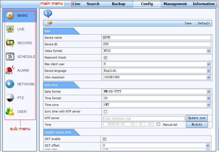 Passo 2: selezionare i file di backup, premere il tasto BROWSE per impostare il percorso di salvataggio e il tasto BACKUP per effettuare un backup remoto.