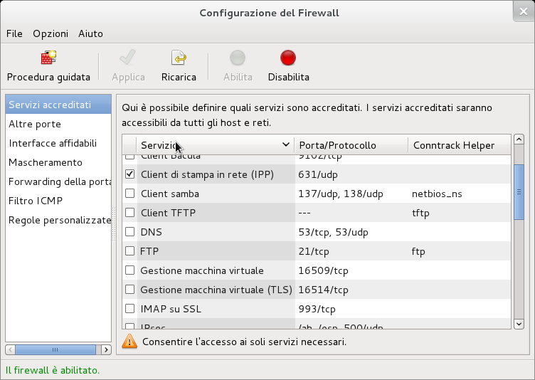 Come sapere quali porte sono aperte? netstat --protocol=inet -lan tcp 0 0 0.0.0.0:111 0.0.0.0:* LISTEN tcp 0 0 0.0.0.0:22 0.0.0.0:* LISTEN tcp 0 0 127.0.0.1:631 0.0.0.0:* LISTEN tcp 0 0 127.0.0.1:25 0.