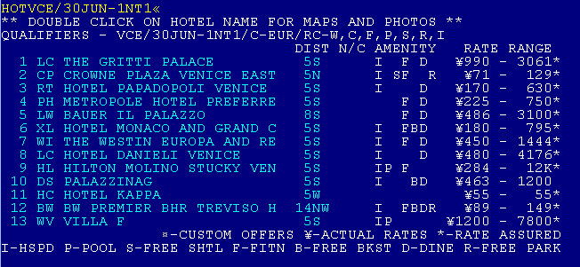 Sabre Hotel Spotlight (preferred placement)