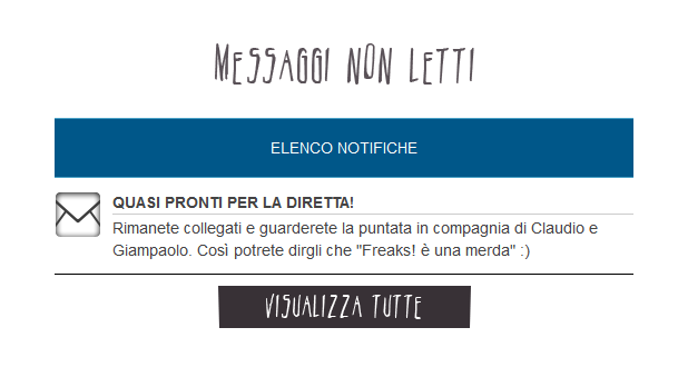 punti accumulato e se sono presenti comunicazioni