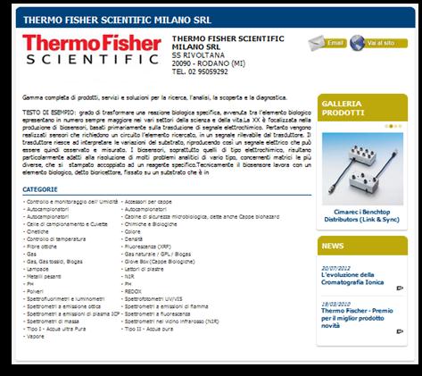 LAB NEWS Posto nel riquadro centrale della home. E' composto da 2 a 10 slide alternabili complete di titolo, immagine di anteprima e descrizione introduttiva.