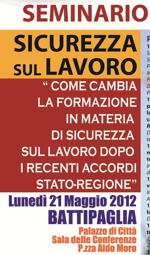 : che cosa cambia dopo gli accordi sanciti dalla conferenza Stato-Regioni Dr.