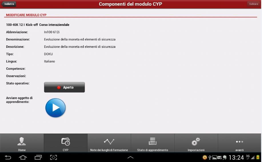 2 Introduzione all ebook Aprite un ebook, per esempio relativo a un incarico di preparazione. Compare la copertina, toccatela con il dito, così l ebook viene aperto e temporaneamente salvato.