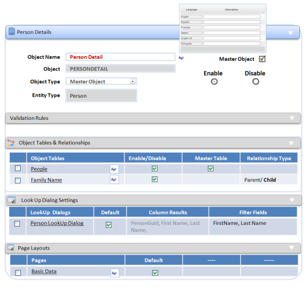 Global Metadata Dictionary An easy way to adapt and restrict the available schema to fit Your universe ONE CLICK to Disable Objects and Fields and so reduce the