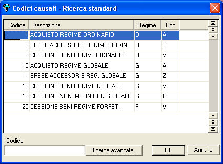 Il campo Tipo Movimento, invece, può assumere i valori: A per i movimenti di Acquisto di Beni Usati; V per i movimenti di Vendita di Beni usati; O per le Vendite di Beni non soggette all IVA sul