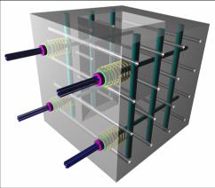 Sistema di Riscontro 3D per Prove in Scala Reale La struttura di contrasto composta da una piastra di base e due muri ortogonali consente l esecuzione di prove pseudo-statiche e