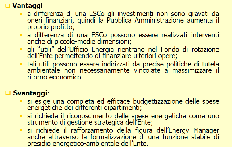 Finanziamento Tramite Terzi COMUNE DI BARI Le E.S.C.O. e la p.i. Proposte per il risparmio energetico negli impianti di p.i.: