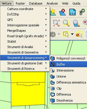 Compilare i campi della finestra come in figura sotto, facendo attenzione a indicare come Vettore in input lo shapefile Complementari, a baffare Usa solo le geometrie selezionate, impostare una