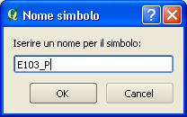 orizzontali Click su OK Dalla finestra Selettore simbolo cliccare sul tasto per